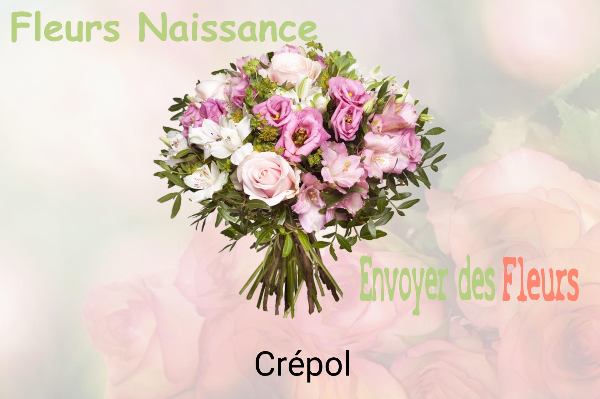 Bouquet de fleurs de naissance livré à Crépol