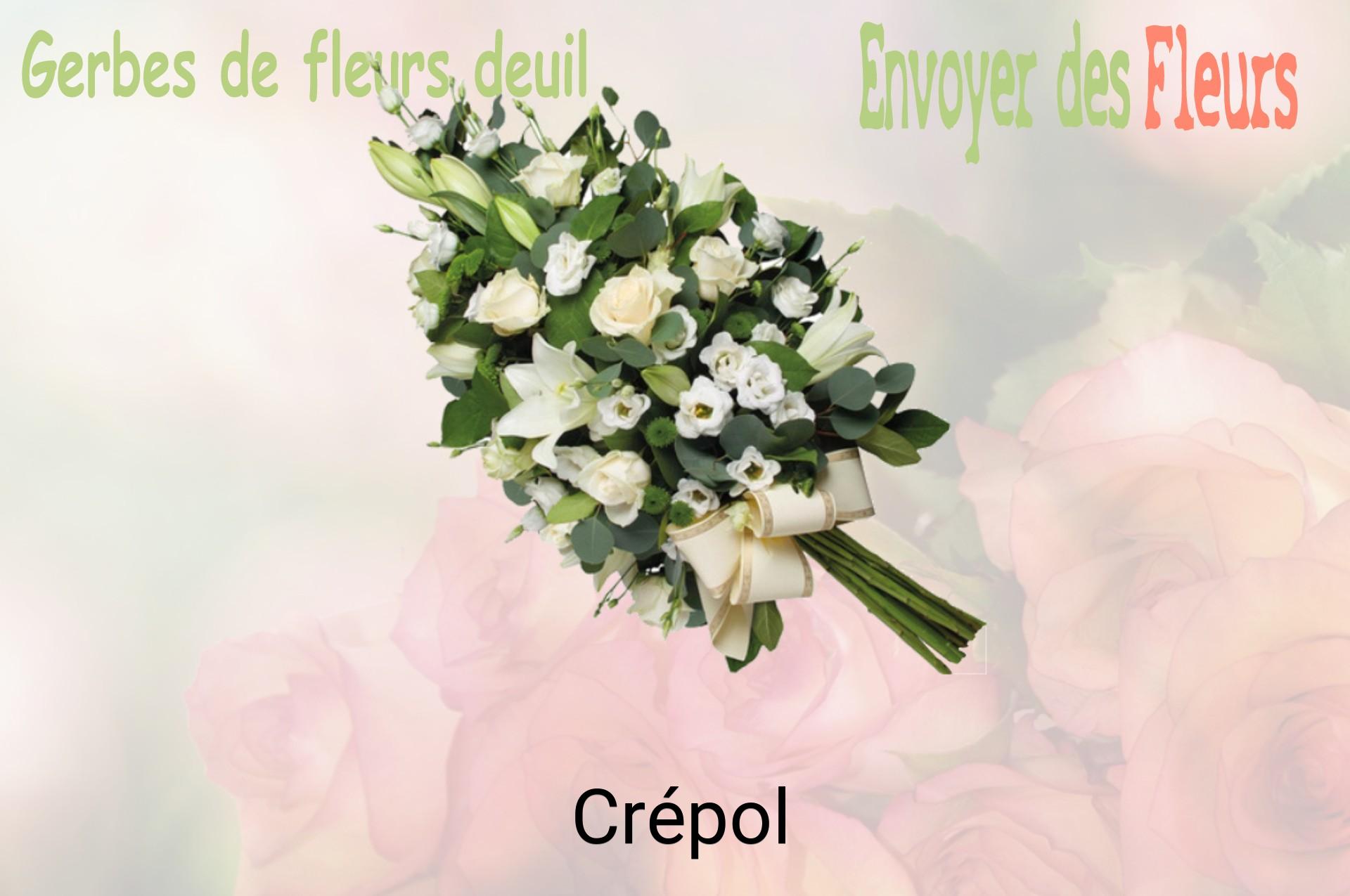 Gerbe de fleurs de deuil livrée à Crépol